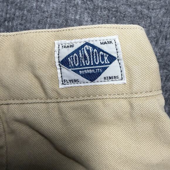 Non Stock Pants Mens 32x27 Khaki Straight Pleated Military Trousers Twill - Picture 2 of 6